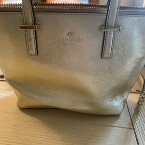 Gold Kate spade purse